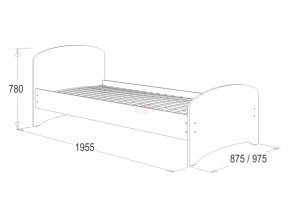 Кровать-4 одинарная (900*1900) в Копейске - kopejsk.ok-mebel.com | фото 2