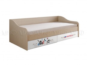 ВЕГА NEW Boy  Кровать 900 с настилом ЛДСП (дуб беленый) в Копейске - kopejsk.ok-mebel.com | фото