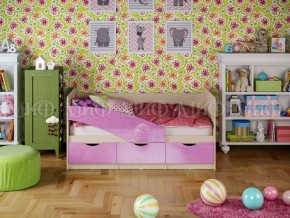Кровать Бабочки (Сиреневый металлик) 1600 в Копейске - kopejsk.ok-mebel.com | фото