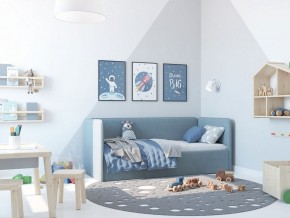 Кровать-диван Leonardo 160*70 (Голубой) + боковина в Копейске - kopejsk.ok-mebel.com | фото 5
