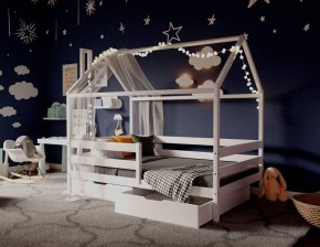 Кровать-домик 80*190 Белый в Копейске - kopejsk.ok-mebel.com | фото