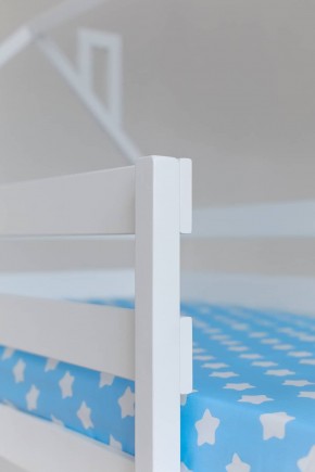 Кровать двухъярусная без крыши 80*190 Белый в Копейске - kopejsk.ok-mebel.com | фото 3