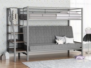 Кровать двухъярусная с диваном "Мадлен-3" (Серый/Серый) в Копейске - kopejsk.ok-mebel.com | фото 1