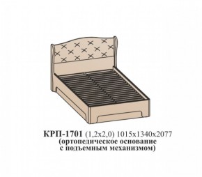 Кровать ЭЙМИ с подъемным механизмом КРП-1701 (1200х2000) Венге/патина серебро в Копейске - kopejsk.ok-mebel.com | фото