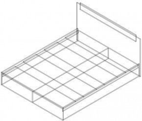 СОФИЯ Кровать КР1600 (венге/дуб белфорт) щиты в Копейске - kopejsk.ok-mebel.com | фото 2