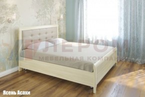Кровать КР-2034 с мягким изголовьем в Копейске - kopejsk.ok-mebel.com | фото 2
