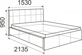 Кровать Изабелла с латами Newtone light beige 1400x2000 в Копейске - kopejsk.ok-mebel.com | фото