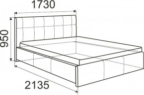 Кровать Лаура с латами Nice White 1600x2000 в Копейске - kopejsk.ok-mebel.com | фото 3