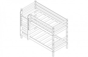 Кровать низкая с прямой лестницей Соня (Вариант 11) в Копейске - kopejsk.ok-mebel.com | фото 4