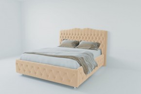Кровать Нягань с ПМ 2000 (экокожа бежевая) в Копейске - kopejsk.ok-mebel.com | фото 2