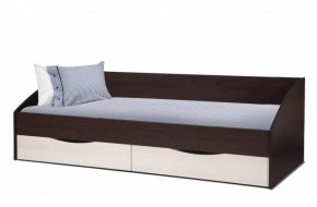 Кровать одинарная "Фея - 3" симметричная New (2000Х900) венге/вудлайн кремовый в Копейске - kopejsk.ok-mebel.com | фото