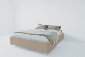 Кровать Подиум с ПМ 1200 (велюр серый) в Копейске - kopejsk.ok-mebel.com | фото 1