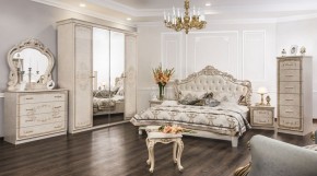 Кровать с мягким изголовьем Патрисия (1600) крем в Копейске - kopejsk.ok-mebel.com | фото 6