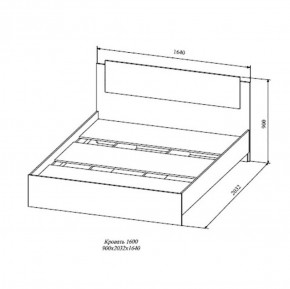 СОФИ СКР1600.1 Кровать 1600 в Копейске - kopejsk.ok-mebel.com | фото 2