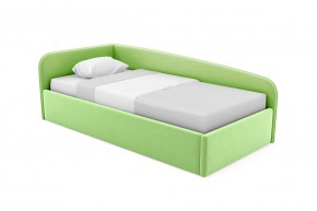 Кровать угловая Лэсли интерьерная +основание (80х200) 5 кат. ткани в Копейске - kopejsk.ok-mebel.com | фото