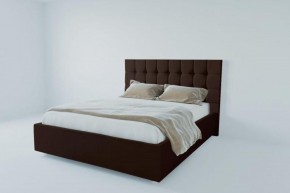 Кровать Венеция без основания 1200 (экокожа коричневая) в Копейске - kopejsk.ok-mebel.com | фото
