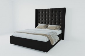 Кровать Венеция ЛЮКС с ПМ 1200 (экокожа кольт ч) в Копейске - kopejsk.ok-mebel.com | фото 2