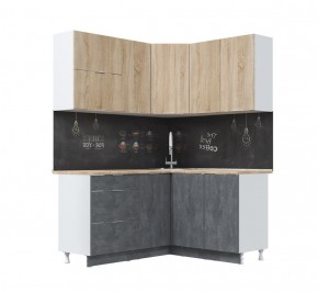 Кухонный гарнитур Асти-дуб сонома угловой 1,4*1,6 в Копейске - kopejsk.ok-mebel.com | фото 2