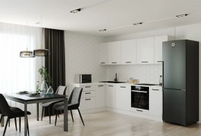 Кухонный гарнитур Белый Глянец 2600*1600 (Стол. 26мм) в Копейске - kopejsk.ok-mebel.com | фото