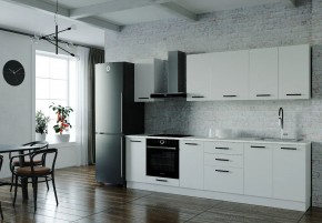 Кухонный гарнитур Белый Глянец 2800 (Стол. 38мм) в Копейске - kopejsk.ok-mebel.com | фото