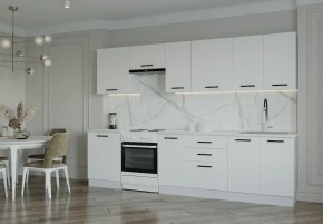 Кухонный гарнитур Белый Глянец 3000 (Стол. 26мм) в Копейске - kopejsk.ok-mebel.com | фото