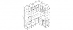 Кухонный гарнитур Фьюжн 2200*1700 (Стол. 38мм) в Копейске - kopejsk.ok-mebel.com | фото 2