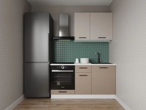 Кухонный гарнитур Каппучино 1600 (Стол. 38мм) в Копейске - kopejsk.ok-mebel.com | фото