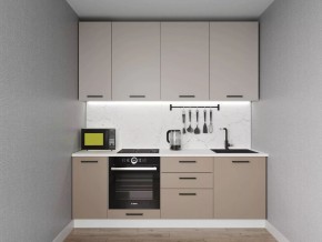 Кухонный гарнитур Каппучино 2200 h950 (Стол. 38мм) в Копейске - kopejsk.ok-mebel.com | фото