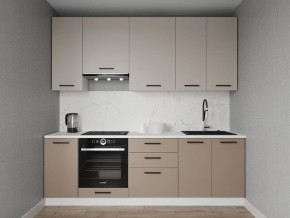 Кухонный гарнитур Каппучино 2400 h950 (Стол. 26мм) в Копейске - kopejsk.ok-mebel.com | фото