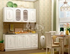 ЛИЗА-2 Кухонный гарнитур 1,7 Белый глянец холодный в Копейске - kopejsk.ok-mebel.com | фото