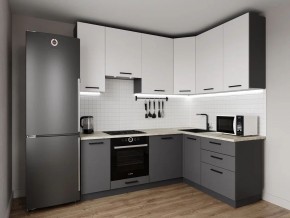 Кухонный гарнитур Меренга 2200*1600 h950 (Стол. 26мм) в Копейске - kopejsk.ok-mebel.com | фото