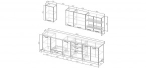 Кухонный гарнитур Меренга 2800 (Стол. 26мм) в Копейске - kopejsk.ok-mebel.com | фото 2