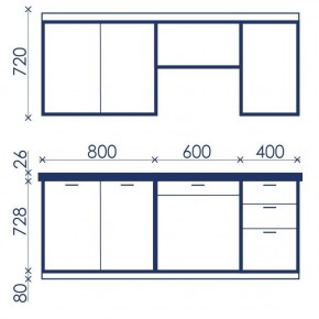 Кухонный гарнитур Ольвия-6 (1.8м) в Копейске - kopejsk.ok-mebel.com | фото 4