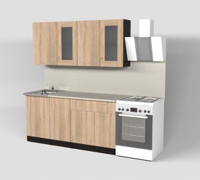 Кухня Симона Демо 1700 (Венга/Дуб Сонома) в Копейске - kopejsk.ok-mebel.com | фото