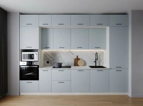 Кухонный гарнитур Смоки 3400 (Стол. 26мм) в Копейске - kopejsk.ok-mebel.com | фото