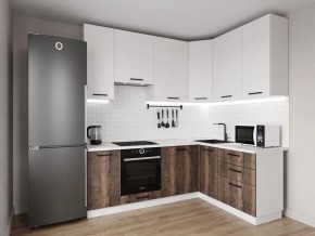 Кухонный гарнитур Старое Дерево 2200*1600 h950 (Стол. 38мм) в Копейске - kopejsk.ok-mebel.com | фото