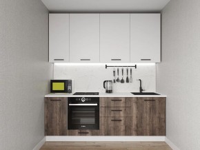 Кухонный гарнитур Старое Дерево 2200 h950 (Стол. 26мм) в Копейске - kopejsk.ok-mebel.com | фото