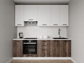 Кухонный гарнитур Старое Дерево 2400 h950 (Стол. 26мм) в Копейске - kopejsk.ok-mebel.com | фото
