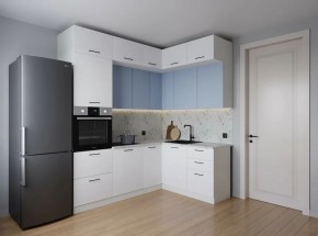 Кухонный гарнитур угловой Капри 2200*1700 (Стол. 38мм) в Копейске - kopejsk.ok-mebel.com | фото