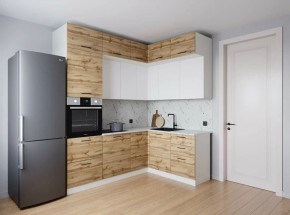 Кухонный гарнитур угловой Лада 2200*1700 (Стол. 26мм) в Копейске - kopejsk.ok-mebel.com | фото