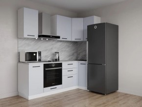 Кухонный гарнитур угловой Смоки 2200*1000 (Стол. 38 мм) в Копейске - kopejsk.ok-mebel.com | фото