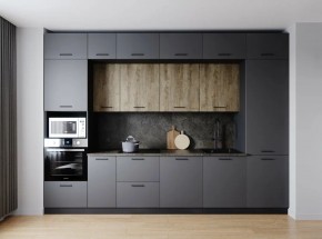 Кухонный гарнитур Умбра 3400 (Стол. 38мм) в Копейске - kopejsk.ok-mebel.com | фото