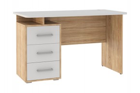 ЛАЙТ 2 Стол компьютерный (1200)  дуб сонома/белый в Копейске - kopejsk.ok-mebel.com | фото