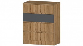 ЛЕНОРА Комод 4 ящика (графит) в Копейске - kopejsk.ok-mebel.com | фото