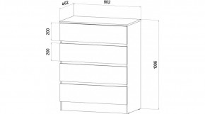 ЛЕНОРА Спальный гарнитур (модульный) графит в Копейске - kopejsk.ok-mebel.com | фото 3