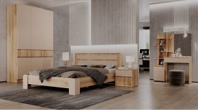 ЛЕНОРА Спальный гарнитур (модульный) кашемир в Копейске - kopejsk.ok-mebel.com | фото