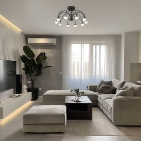 Люстра на штанге Eurosvet Ragno 90035/10 LED черный в Копейске - kopejsk.ok-mebel.com | фото 5