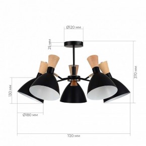 Люстра на штанге EVOLUCE VISTA SLE1256-402-05 в Копейске - kopejsk.ok-mebel.com | фото 8