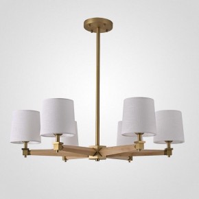 Люстра на штанге Imperiumloft Jorgenson White/Light wood STAVRA01 в Копейске - kopejsk.ok-mebel.com | фото