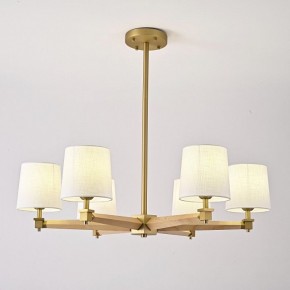 Люстра на штанге Imperiumloft Jorgenson White/Light wood STAVRA01 в Копейске - kopejsk.ok-mebel.com | фото 2